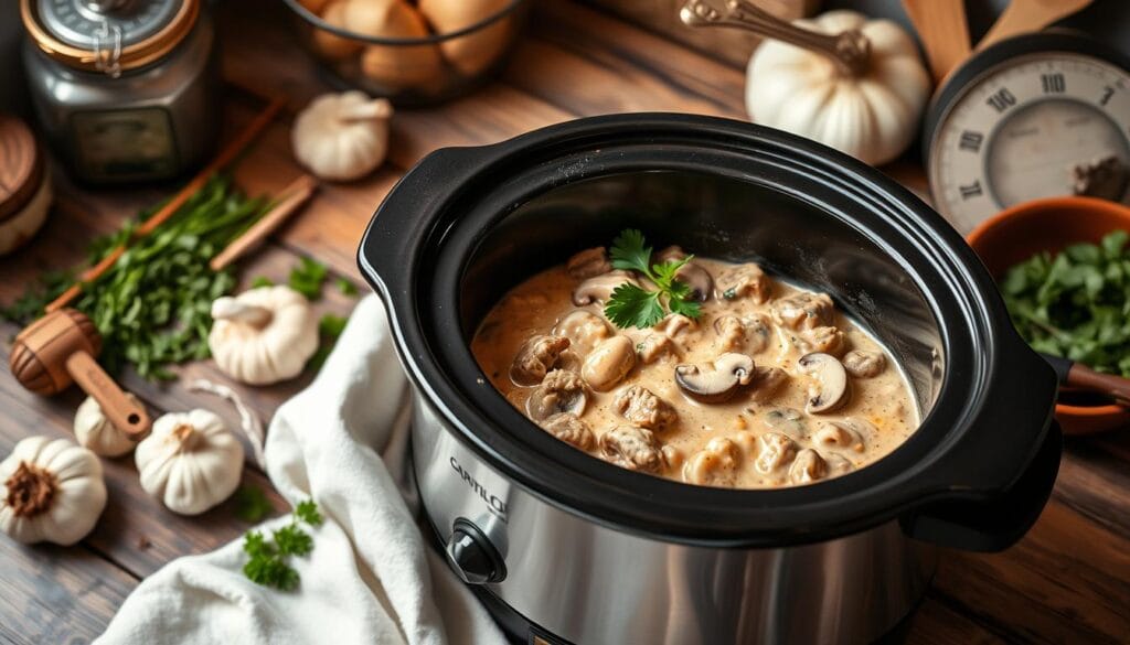 crock pot stroganoff