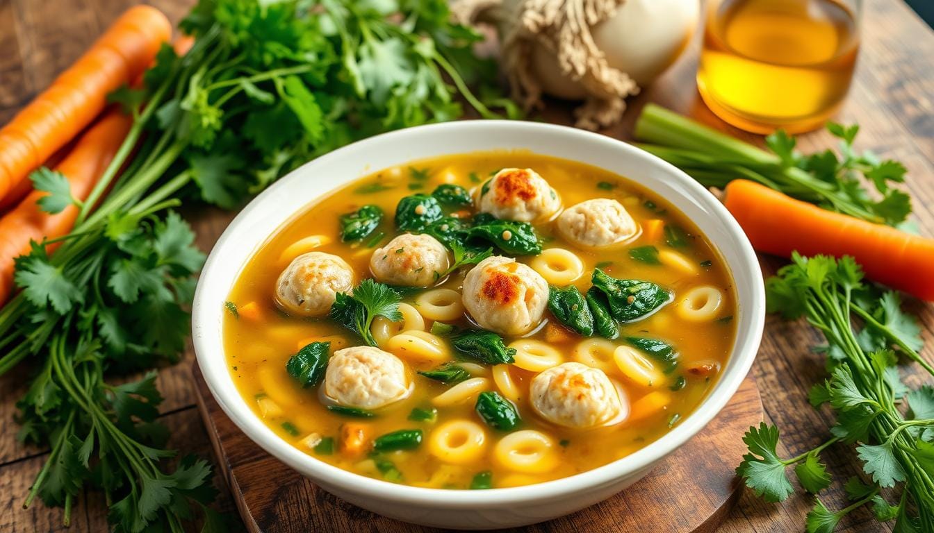 Homemade Chickarina Soup: A Classic Italian Favorite 1 chickarina soup