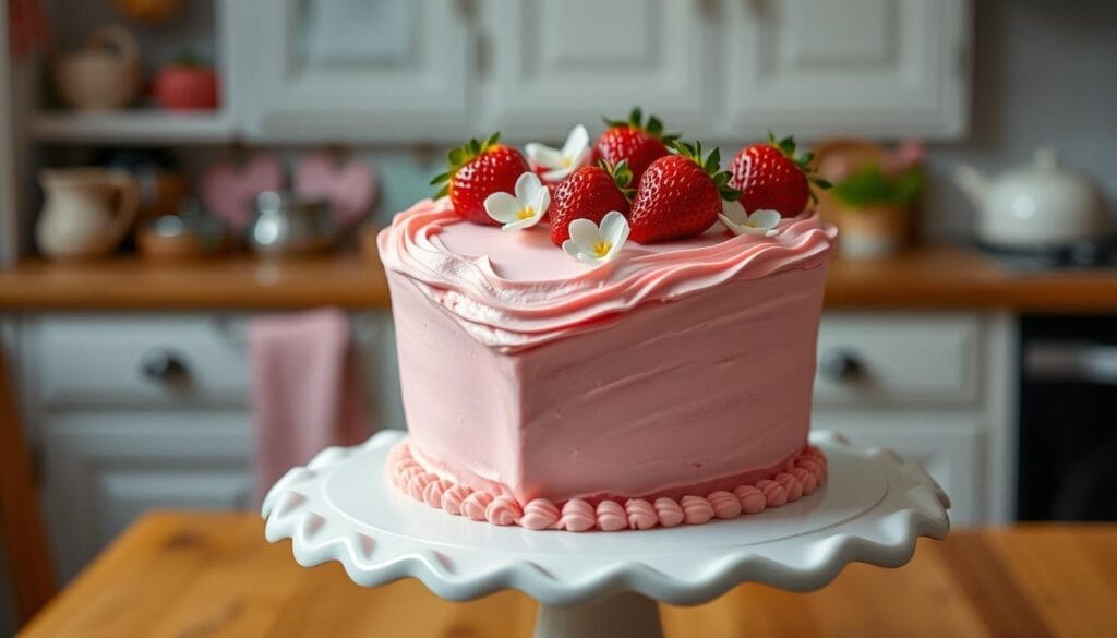 heart shaped cake