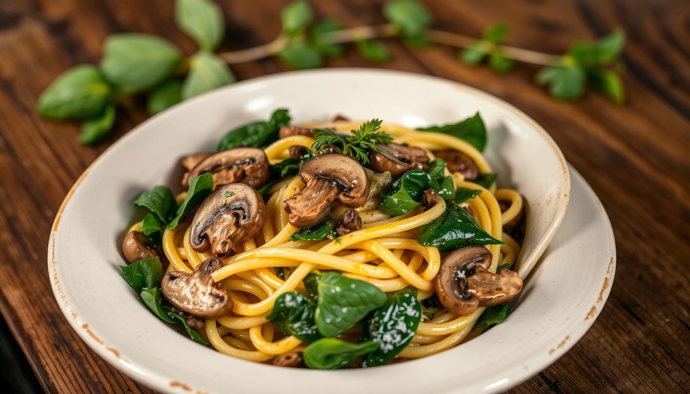 5 Irresistible Tuscan Spinach and Mushroom Pasta Recipes to Savor 1 Tuscan spinach and mushroom pasta